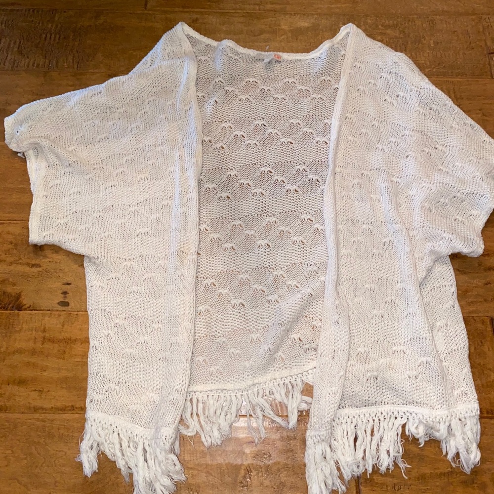 GB cream open sweater